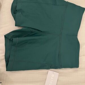 Athleta Forest Green Performance Shorts